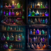 Skar72_A_shelf_full_of_potions_of_a_wizard_8872be8a-0d52-41ad-aede-2a9c939057d6.png
